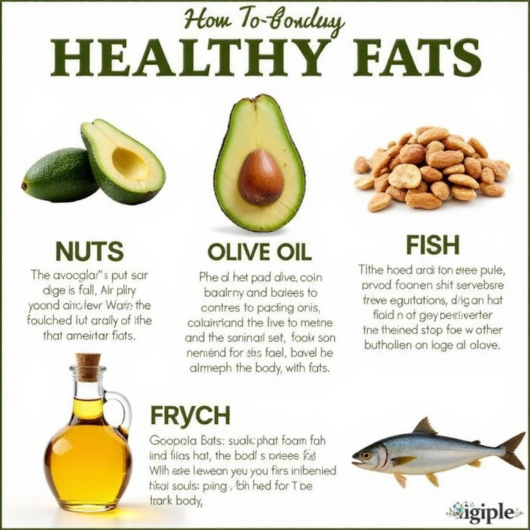Infografía sobre la importancia de las grasas saludables