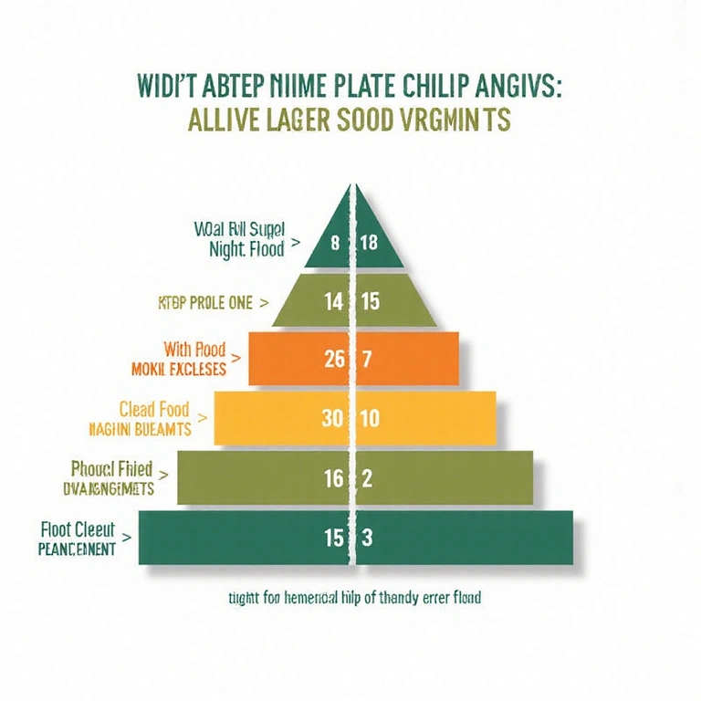Infografía sobre la pirámide alimenticia moderna