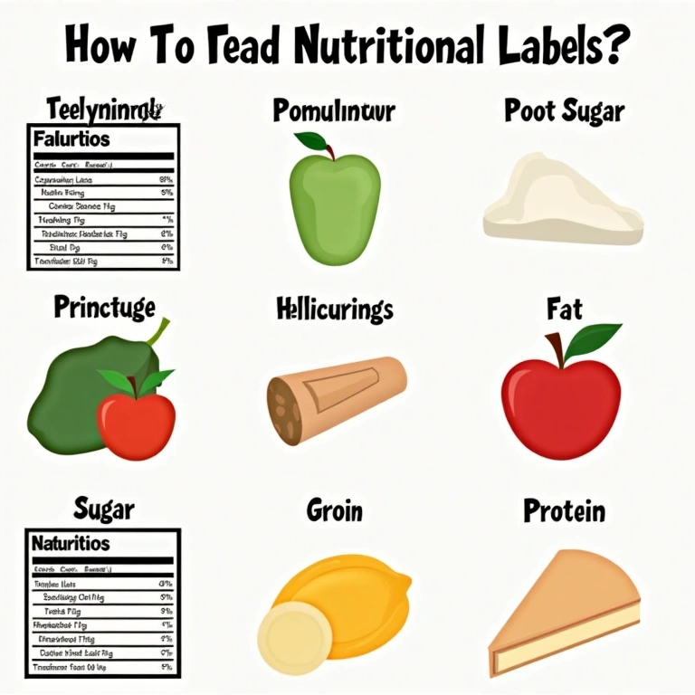 Infografía sobre cómo leer etiquetas nutricionales