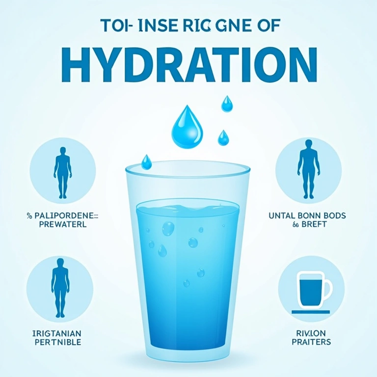 Infografía sobre la importancia de la hidratación